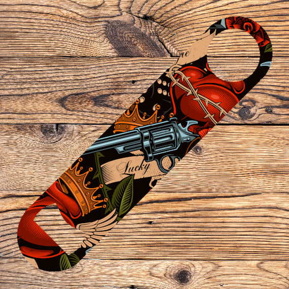 Tattoo Style Bar Blade Bottle Opener