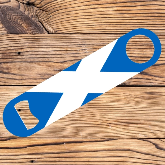 Personalised GB, Uk, NI, Ireland and the Channel islands Flag Bar Blade Bottle Openers