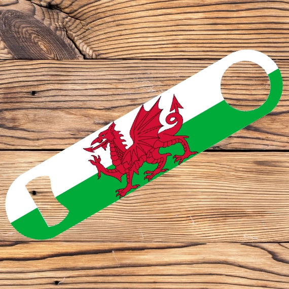 Personalised GB, Uk, NI, Ireland and the Channel islands Flag Bar Blade Bottle Openers