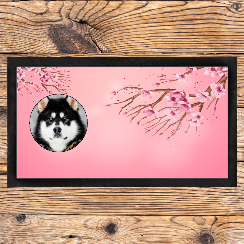 Personalised Cherry Blossom Pet Placemat