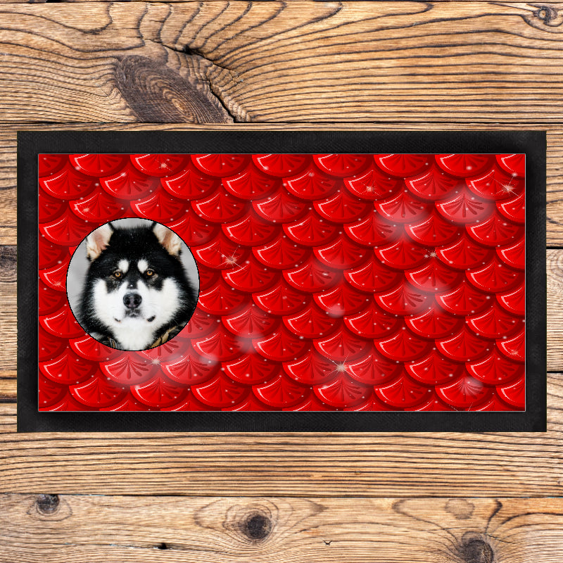 Personalised Mermaid Scales Pet Placemat