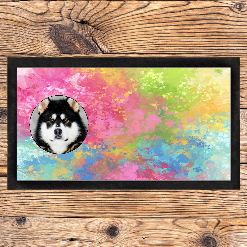 Personalised Paint Splatter Pet Placemat