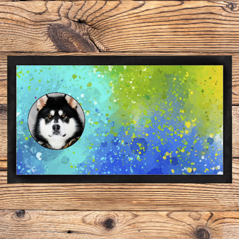 Personalised Paint Splatter Pet Placemat