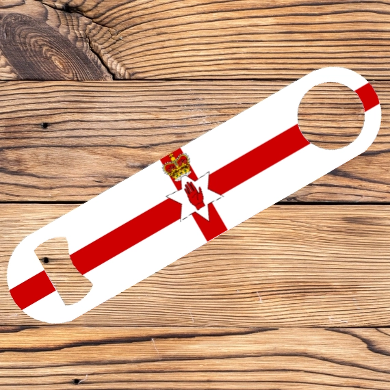 Personalised GB, Uk, NI, Ireland and the Channel islands Flag Bar Blade Bottle Openers