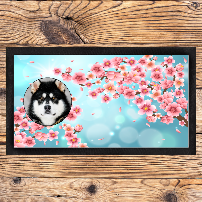 Personalised Cherry Blossom Pet Placemat